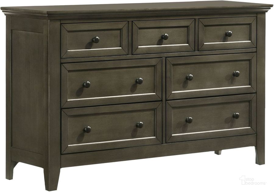 The appearance of San Mateo Youth Gray 7 Drawer Dresser designed by Intercon in the transitional interior design. This gray piece of furniture  was selected by 1StopBedrooms from San Mateo Youth Collection to add a touch of cosiness and style into your home. Sku: SM-BR-4307-GRY-C. Product Type: Dresser.