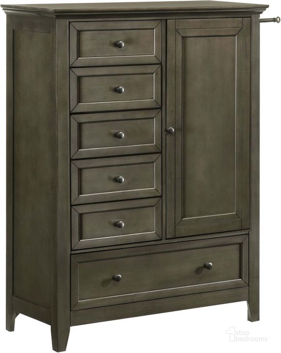 The appearance of San Mateo Youth Gray Chifferobe Armoire designed by Intercon in the transitional interior design. This gray piece of furniture  was selected by 1StopBedrooms from San Mateo Youth Collection to add a touch of cosiness and style into your home. Sku: SM-BR-4305CH-GRY-C. Product Type: Armoire.