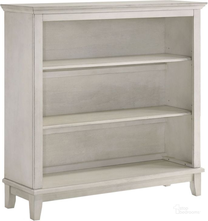 The appearance of San Mateo Youth Rustic White 52 Inch Bookcase designed by Intercon in the transitional interior design. This white piece of furniture  was selected by 1StopBedrooms from San Mateo Youth Collection to add a touch of cosiness and style into your home. Sku: SM-BR-4352BK-RWH-C. Product Type: Bookcase.