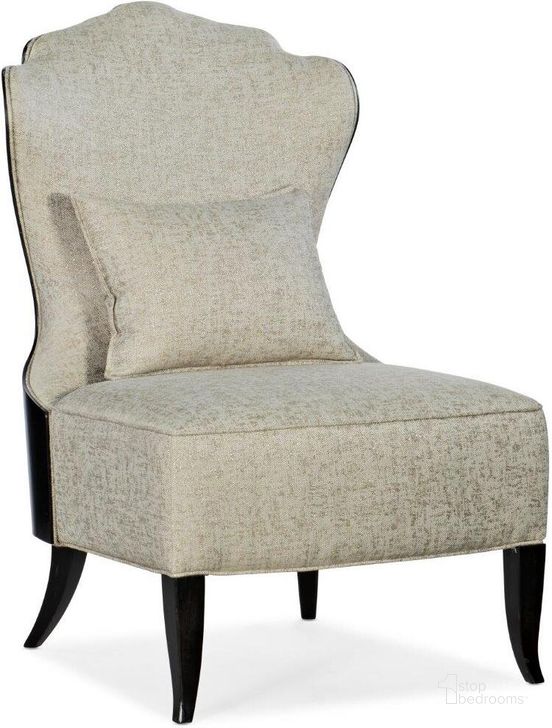 The appearance of Sanctuary Belle Fleur Slipper Chair designed by Hooker in the traditional interior design. This black piece of furniture  was selected by 1StopBedrooms from Sanctuary 2 Collection to add a touch of cosiness and style into your home. Sku: 5845-52001-99. Material: Fabric. Product Type: Living Room Chair. Image1