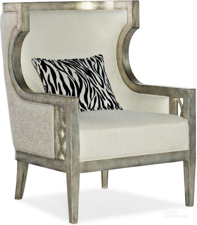 The appearance of Sanctuary Debutant Wing Chair designed by Hooker in the traditional interior design. This silver piece of furniture  was selected by 1StopBedrooms from Sanctuary 2 Collection to add a touch of cosiness and style into your home. Sku: 5875-52005-95. Material: Fabric. Product Type: Living Room Chair. Image1