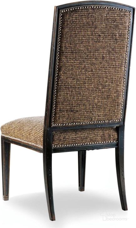 The appearance of Sanctuary Mirage Side Chair Set of 2 designed by Hooker in the transitional interior design. This black piece of furniture  was selected by 1StopBedrooms from Sanctuary Collection to add a touch of cosiness and style into your home. Sku: 3005-75410. Material: Fabric. Product Type: Side Chair. Image1