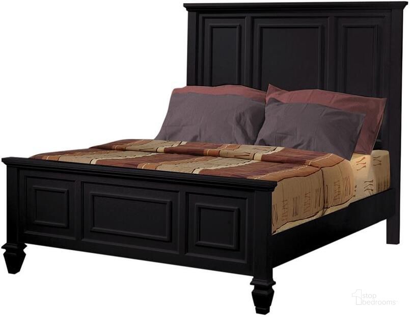 The appearance of Sandy Beach Black King Panel Bed designed by Coaster in the transitional interior design. This black piece of furniture  was selected by 1StopBedrooms from Sandy Beach Collection to add a touch of cosiness and style into your home. Sku: 201321KEB1;201321KEB2;201321KEB3. Bed Type: Panel Bed. Material: Wood. Product Type: Panel Bed. Bed Size: King. Image1