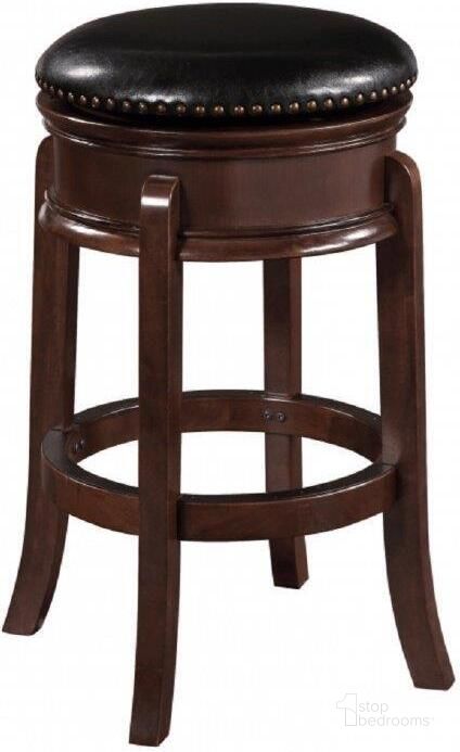The appearance of Sandy Lake Cappuccino Barstool 0qb24537307 designed by Windsor Home in the traditional interior design. This cappuccino piece of furniture  was selected by 1StopBedrooms from Sandy Lake Collection to add a touch of cosiness and style into your home. Sku: 43829. Material: Wood. Product Type: Barstool. Image1