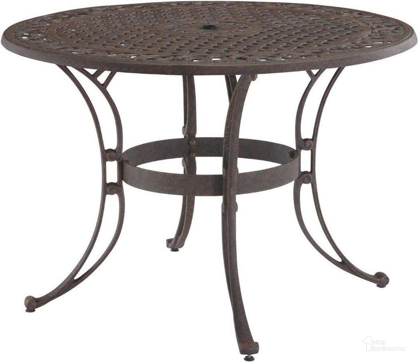 The appearance of Sanibel Bronze Outdoor Dining Table 6655-30 designed by Homestyles in the traditional interior design. This bronze piece of furniture  was selected by 1StopBedrooms from Sanibel Collection to add a touch of cosiness and style into your home. Sku: 6655-30. Material: Aluminum. Product Type: Outdoor Dining Table. Size: 42.