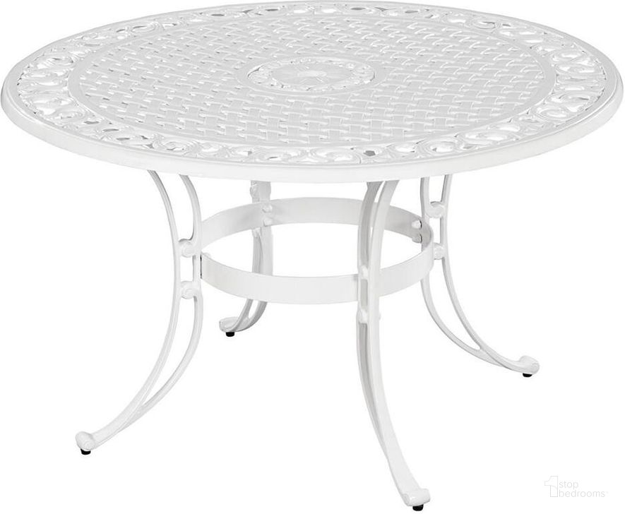 The appearance of Sanibel White Outdoor Dining Table 6652-32 designed by Homestyles in the traditional interior design. This white piece of furniture  was selected by 1StopBedrooms from Sanibel Collection to add a touch of cosiness and style into your home. Sku: 6652-32. Material: Aluminum. Product Type: Outdoor Dining Table. Image1