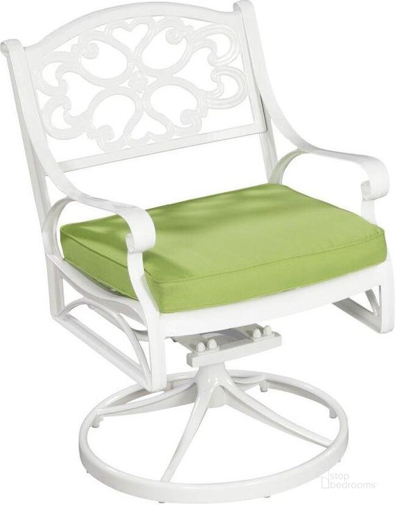 The appearance of Sanibel White Outdoor Swivel Chair designed by Homestyles in the traditional interior design. This white piece of furniture  was selected by 1StopBedrooms from Sanibel Collection to add a touch of cosiness and style into your home. Sku: 6652-CUS;6652-53. Material: Aluminum. Product Type: Outdoor Chair. Image1