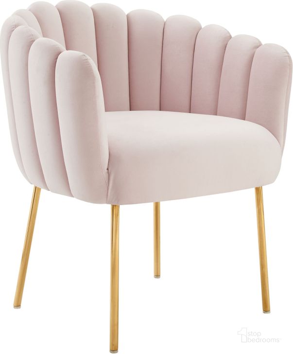 The appearance of Sanna Channel Tufted Performance Velvet Arm Chair In Pink designed by Modway in the modern / contemporary interior design. This pink piece of furniture  was selected by 1StopBedrooms from Sanna Collection to add a touch of cosiness and style into your home. Sku: EEI-5024-PNK. Material: Wood. Product Type: Arm Chair. Image1