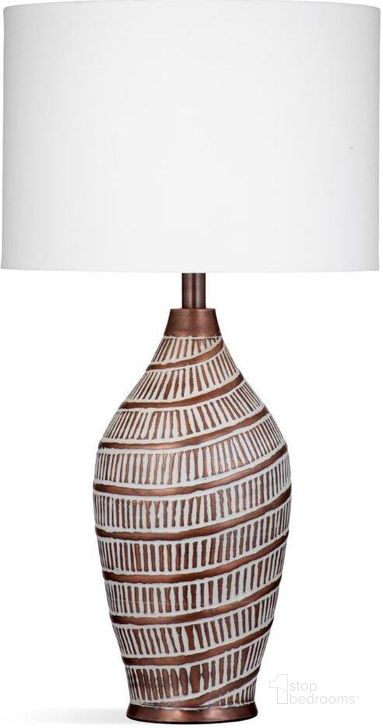 The appearance of Santa Antique Copper Table Lamp designed by Bassett Mirror Company in the transitional interior design. This antique copper piece of furniture  was selected by 1StopBedrooms from Santa Collection to add a touch of cosiness and style into your home. Sku: L4113TEC. Product Type: Table Lamp.