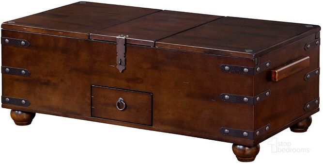 Sunny Designs Santa Fe 2 3166DC2-C Traditional Trunk Coffee Table with  Storage, Suburban Furniture