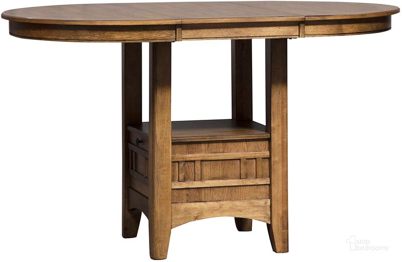 The appearance of Santa Rosa Ii Pub Table designed by Liberty in the transitional interior design. This honey piece of furniture  was selected by 1StopBedrooms from Santa Rosa Ii Collection to add a touch of cosiness and style into your home. Sku: 227-PUB4260;227-PUB4260B. Product Type: Pub Table. Image1
