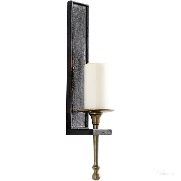 The appearance of Santiago Antique Brass Candleholder designed by Cyan Design in the modern / contemporary interior design. This brown piece of furniture  was selected by 1StopBedrooms from  to add a touch of cosiness and style into your home. Sku: 09738. Material: Aluminum. Product Type: Candle Holder. Image1