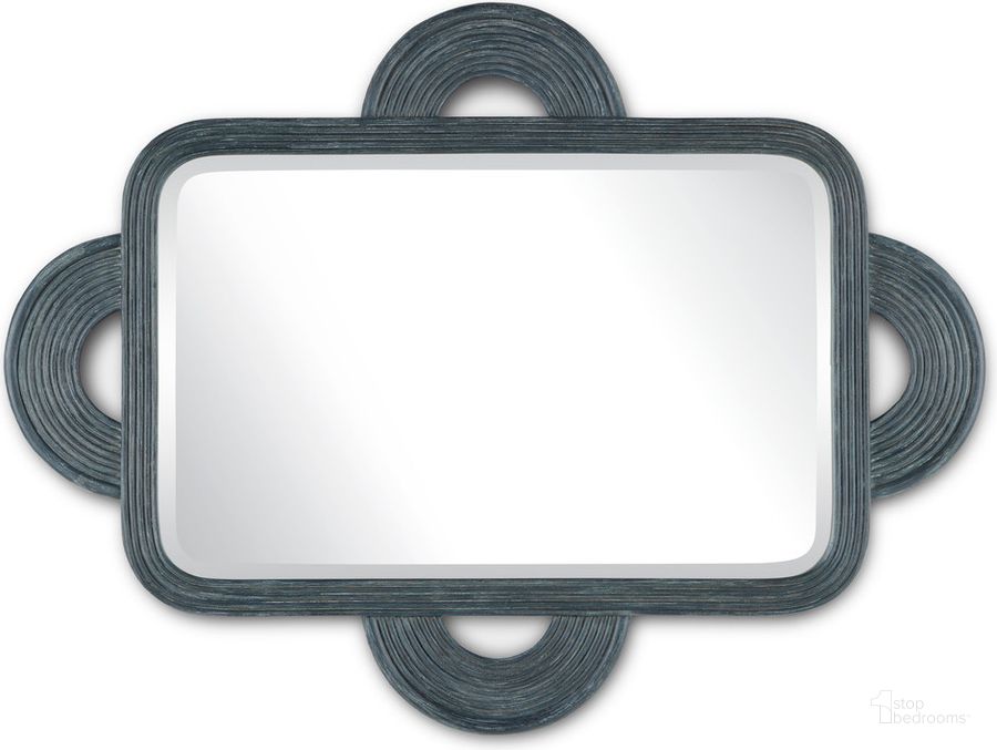 The appearance of Santos Vintage Navy Rectangular Mirror designed by Currey & Company in the modern / contemporary interior design. This navy piece of furniture  was selected by 1StopBedrooms from Santos Collection to add a touch of cosiness and style into your home. Sku: 1000-0126. Material: Glass. Product Type: Accent Mirror. Image1