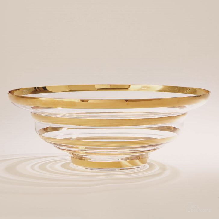 The appearance of Saturn Bowl In Gold designed by Global Views in the modern / contemporary interior design. This gold piece of furniture  was selected by 1StopBedrooms from Saturn Collection to add a touch of cosiness and style into your home. Sku: 6.60422. Material: Glass. Product Type: Bowl. Image1