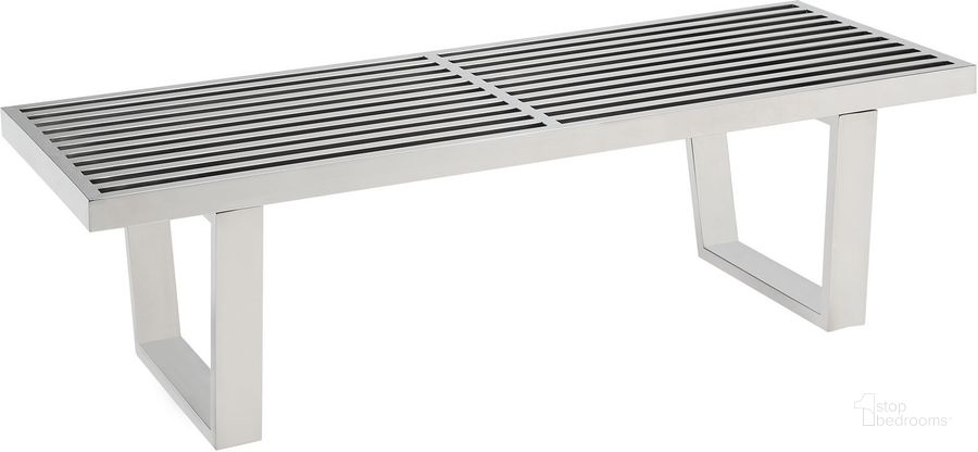The appearance of Sauna Silver 4 Inch Stainless Steel Bench designed by Modway in the modern / contemporary interior design. This silver piece of furniture  was selected by 1StopBedrooms from Sauna Collection to add a touch of cosiness and style into your home. Sku: EEI-247-SLV. Product Type: Bench. Material: Stainless Steel. Image1