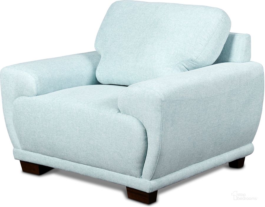 The appearance of Sausalito Sea Chair designed by New Classic in the transitional interior design. This blue piece of furniture  was selected by 1StopBedrooms from Sausalito Collection to add a touch of cosiness and style into your home. Sku: U888-10-SEA. Product Type: Living Room Chair. Image1