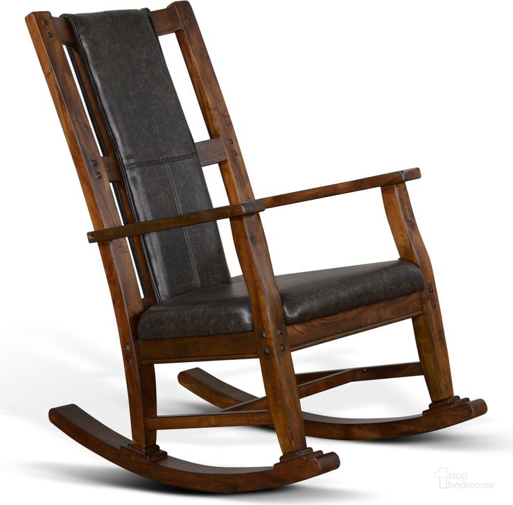 The appearance of Savannah Rocker designed by Sunny Design in the transitional interior design. This dark brown piece of furniture  was selected by 1StopBedrooms from Savannah Collection to add a touch of cosiness and style into your home. Sku: 1935AC2. Material: Wood. Product Type: Rocker Recliner. Image1
