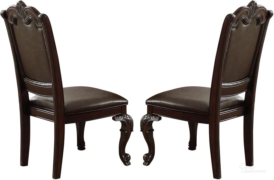 The appearance of Savary Island Brown Side Chair Set of 2 designed by Versailles Home in the traditional interior design. This brown piece of furniture  was selected by 1StopBedrooms from Savary Island Collection to add a touch of cosiness and style into your home. Sku: 2150S. Material: Wood. Product Type: Side Chair. Image1