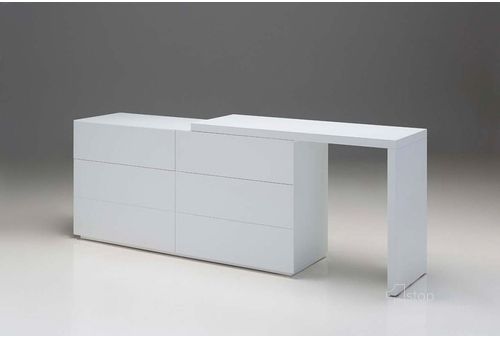 The appearance of Savvy High Gloss High White Extension Dresser designed by Mobital in the modern / contemporary interior design. This gloss white piece of furniture  was selected by 1StopBedrooms from Savvy Collection to add a touch of cosiness and style into your home. Sku: DRE-SAVV-WHIT-. Product Type: Dresser. Image1