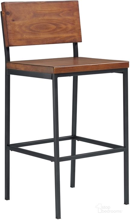 The appearance of Sawyer Java Pine Bar Stool designed by Progressive Furniture in the modern / contemporary interior design. This brown piece of furniture  was selected by 1StopBedrooms from Sawyer Collection to add a touch of cosiness and style into your home. Sku: A103-42. Material: Wood. Product Type: Barstool. Image1