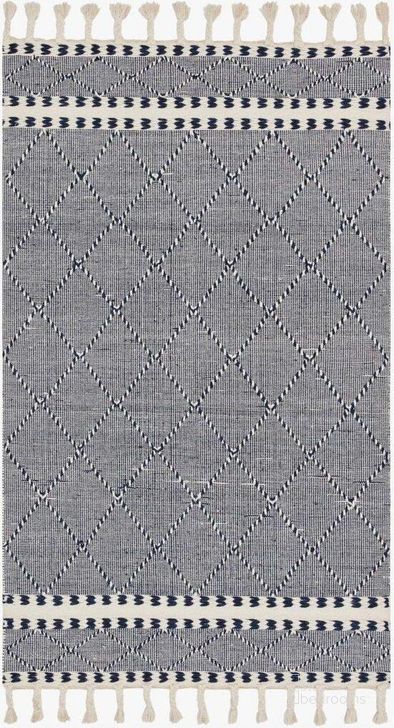 The appearance of Sawyer Navy Rug SAWYSAW-02NV00160S designed by Loloi Rugs in the modern / contemporary interior design. This navy piece of furniture  was selected by 1StopBedrooms from Sawyer Collection to add a touch of cosiness and style into your home. Sku: SAWYSAW-02NV00160S. Material: Wool. Product Type: Rug. Image1