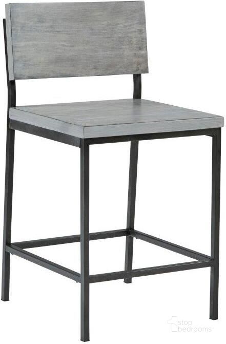 The appearance of Sawyer Wood And Metal Bar Stool In Gray designed by Progressive Furniture in the transitional interior design. This gray piece of furniture  was selected by 1StopBedrooms from Sawyer Collection to add a touch of cosiness and style into your home. Sku: A103-42G. Product Type: Barstool. Material: Solid Pine.