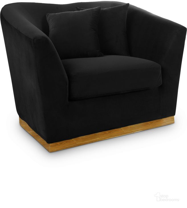 The appearance of Sayesvale Black Velvet Dining Chair designed by Furnique in the modern / contemporary interior design. This black velvet piece of furniture  was selected by 1StopBedrooms from Sayesvale Collection to add a touch of cosiness and style into your home. Sku: 617Black-C. Product Type: Chair. Material: Velvet. Image1