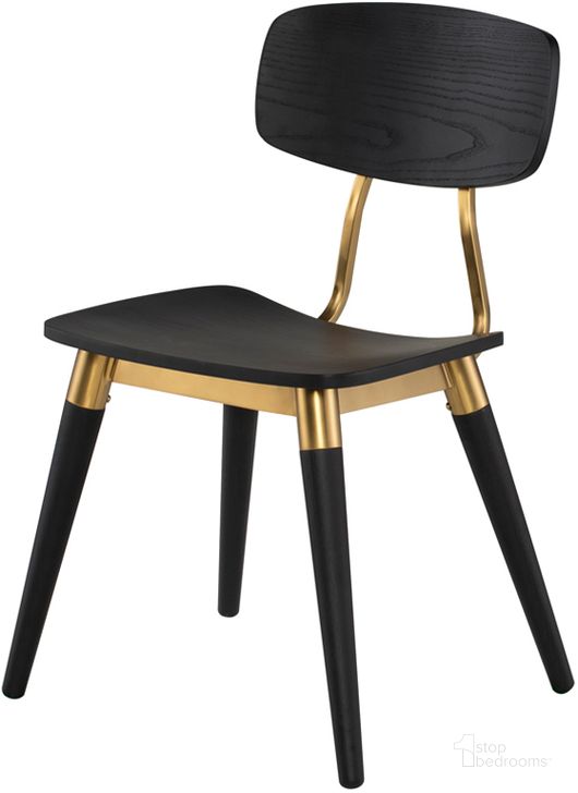 The appearance of Scholar Onyx Wood Dining Chair designed by Nuevo in the modern / contemporary interior design. This onyx piece of furniture  was selected by 1StopBedrooms from Scholar Collection to add a touch of cosiness and style into your home. Sku: HGEM863. Material: Wood. Product Type: Dining Chair. Image1
