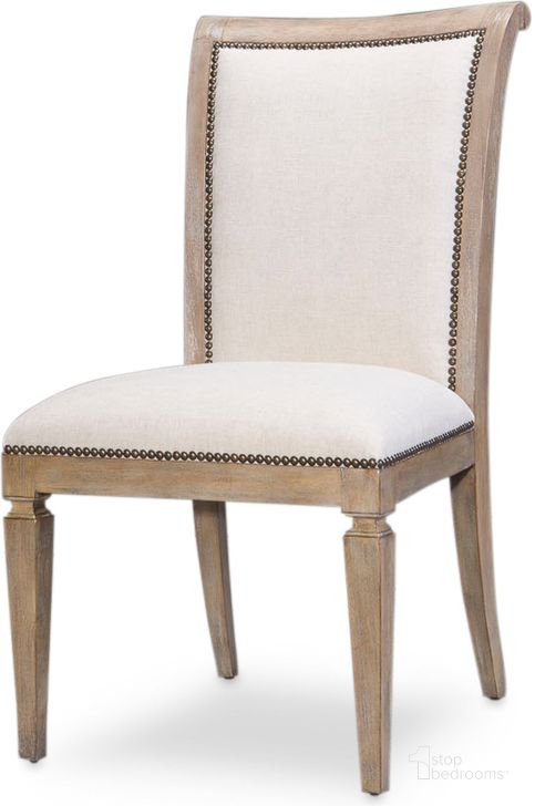The appearance of Scroll Back Heather Gray Dining Side Chair Set Of 2 designed by Sarreid in the transitional interior design. This grey piece of furniture  was selected by 1StopBedrooms from Scroll Back Collection to add a touch of cosiness and style into your home. Sku: 60-160-1. Product Type: Dining Chair. Image1