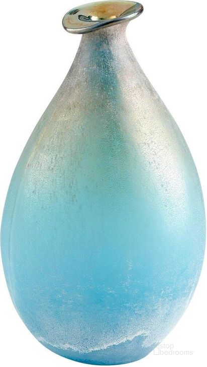 The appearance of Sea Of Dreams Turquoise And Scavo Large Vase designed by Cyan Design in the modern / contemporary interior design. This blue and purple piece of furniture  was selected by 1StopBedrooms from Sea Collection to add a touch of cosiness and style into your home. Sku: 10438. Material: Glass. Product Type: Vase.