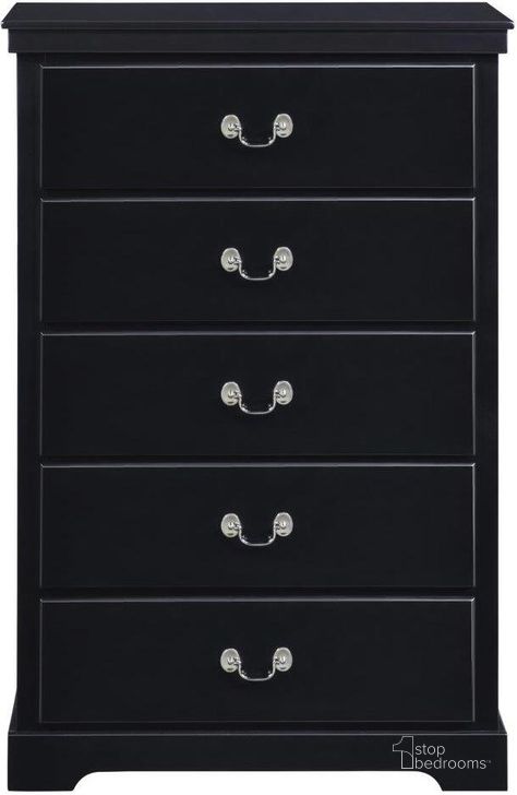 The appearance of Seabright Black Chest designed by Homelegance in the transitional interior design. This black piece of furniture  was selected by 1StopBedrooms from Seabright Collection to add a touch of cosiness and style into your home. Sku: 1519BK-9. Material: Wood. Product Type: Chest. Image1