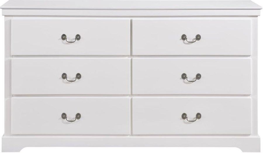 The appearance of Seabright White Dresser designed by Homelegance in the transitional interior design. This white piece of furniture  was selected by 1StopBedrooms from Seabright Collection to add a touch of cosiness and style into your home. Sku: 1519WH-5. Material: Wood. Product Type: Dresser. Image1