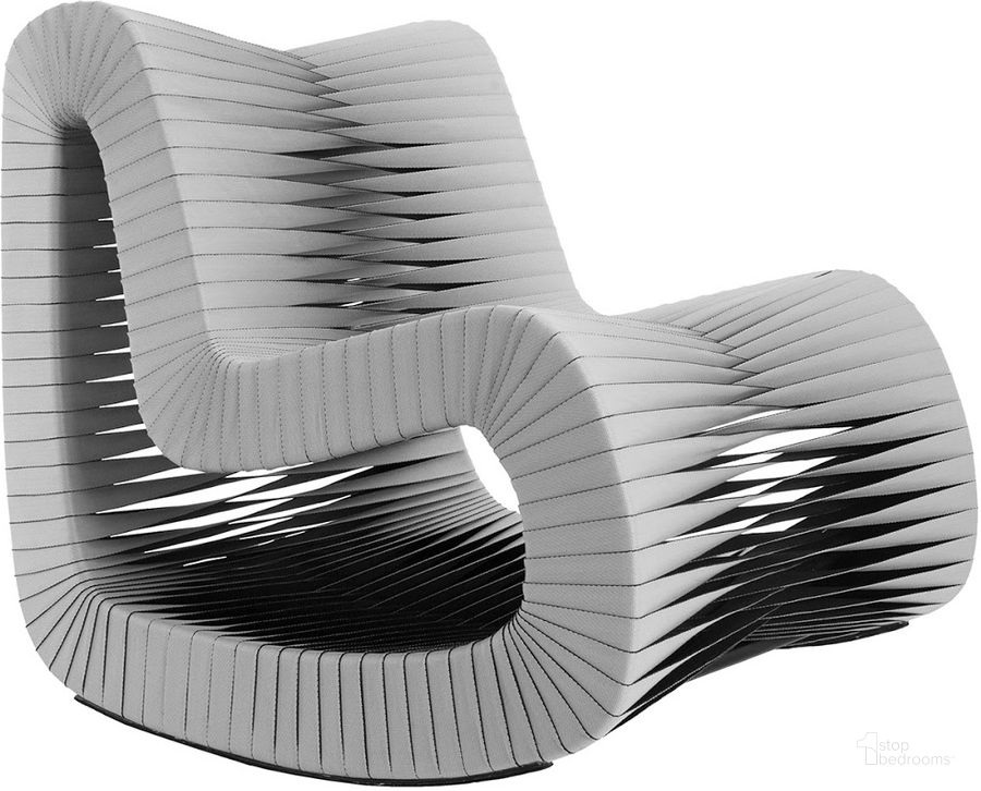 The appearance of Seat Belt Rocking Chair B2063GR designed by Phillips Collection in the modern / contemporary interior design. This grey piece of furniture  was selected by 1StopBedrooms from Seat Belt Collection to add a touch of cosiness and style into your home. Sku: B2063GR. Product Type: Living Room Chair. Material: Cotton. Image1