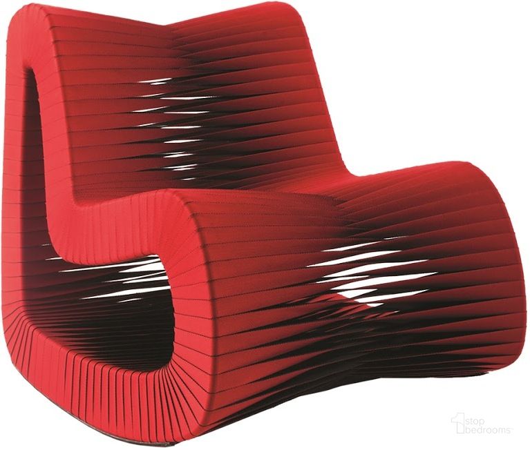 The appearance of Seat Belt Rocking Chair B2063RZ designed by Phillips Collection in the modern / contemporary interior design. This red piece of furniture  was selected by 1StopBedrooms from Seat Belt Collection to add a touch of cosiness and style into your home. Sku: B2063RZ. Product Type: Living Room Chair. Material: Cotton.