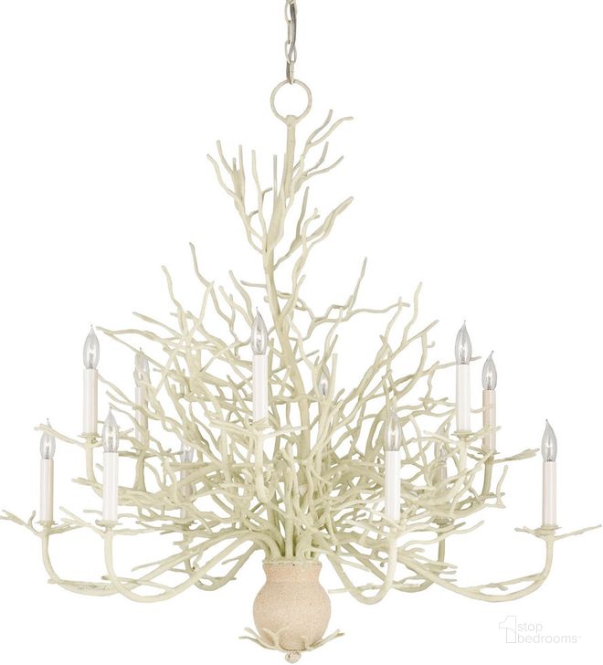 The appearance of Seaward Large White Chandelier designed by Currey & Company in the modern / contemporary interior design. This white piece of furniture  was selected by 1StopBedrooms from Seaward Collection to add a touch of cosiness and style into your home. Sku: 9188. Product Type: Chandelier. Material: Iron. Image1