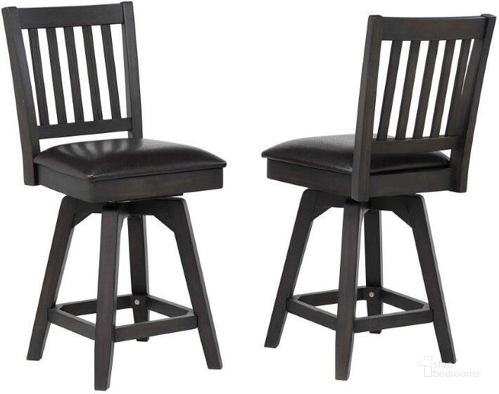 The appearance of Seba Beach Black Barstool Set of 2 0qd24373252 designed by Artisan Elegance in the modern / contemporary interior design. This black piece of furniture  was selected by 1StopBedrooms from Seba Beach Collection to add a touch of cosiness and style into your home. Sku: 1859-23-CS. Material: Wood. Product Type: Barstool. Image1