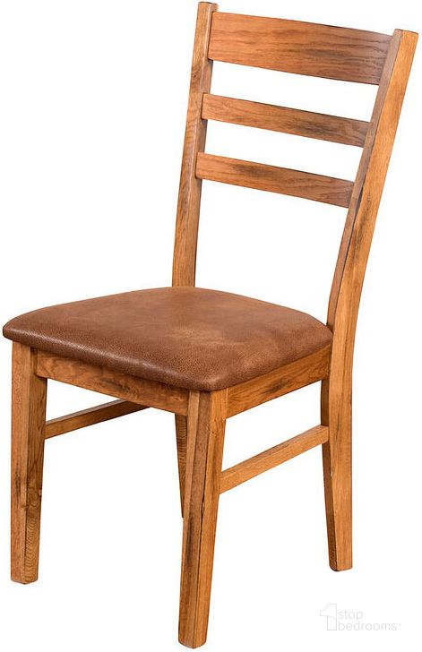 The appearance of Sedona Ladderback Chair Set of 2 designed by Sunny Design in the rustic / southwestern interior design. This rustic oak piece of furniture  was selected by 1StopBedrooms from Sedona Collection to add a touch of cosiness and style into your home. Sku: 1616RO2-CT. Material: Wood. Product Type: Dining Chair. Image1