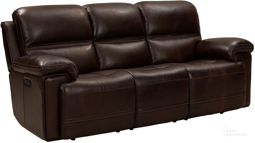 The appearance of Sedrick Power Reclining Sofa w/ Power Headrest (Walnut) designed by BarcaLounger in the modern / contemporary interior design. This walnut piece of furniture  was selected by 1StopBedrooms from Sedrick Collection to add a touch of cosiness and style into your home. Sku: 39PH3664372388. Material: Leather. Product Type: Reclining Sofa. Image1