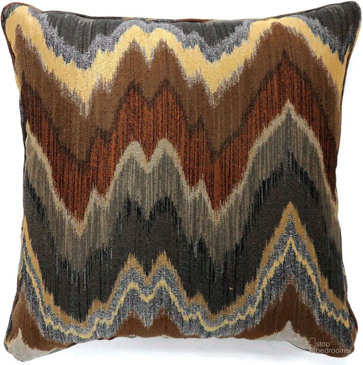 The appearance of Seismy 17" X 17" Pillow Set of 2 In Brown and Multi designed by Furniture of America in the modern / contemporary interior design. This brown and multi piece of furniture  was selected by 1StopBedrooms from Seismy Collection to add a touch of cosiness and style into your home. Sku: PL6008S-2PK. Material: Polyester. Product Type: Pillow. Image1