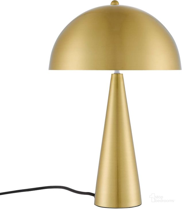 The appearance of Selena Metal Table Lamp In Brass designed by Modway in the modern / contemporary interior design. This brass piece of furniture  was selected by 1StopBedrooms from Selena Collection to add a touch of cosiness and style into your home. Sku: EEI-5624-SBR. Product Type: Table Lamp. Material: Iron. Image1