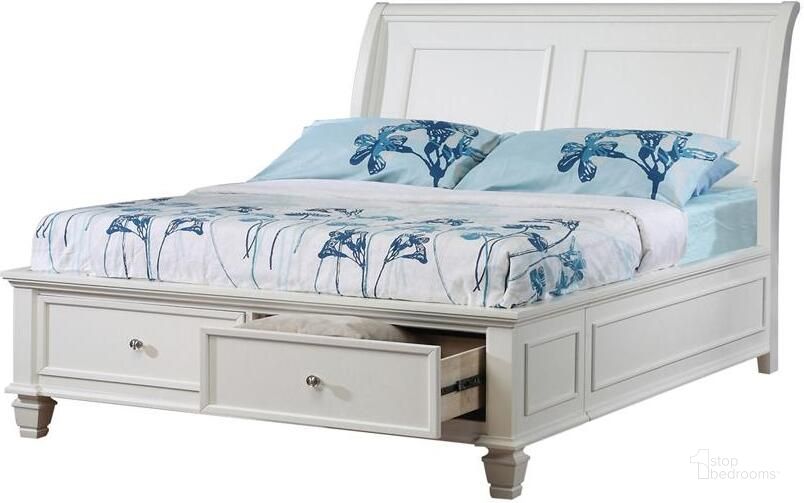 The appearance of Selena White Full Bed designed by Coaster in the transitional interior design. This white piece of furniture  was selected by 1StopBedrooms from Selena Collection to add a touch of cosiness and style into your home. Sku: 400239FB1;400239FB2;400239FB3. Bed Type: Storage Bed. Material: Wood. Product Type: Storage Bed. Bed Size: Full. Image1