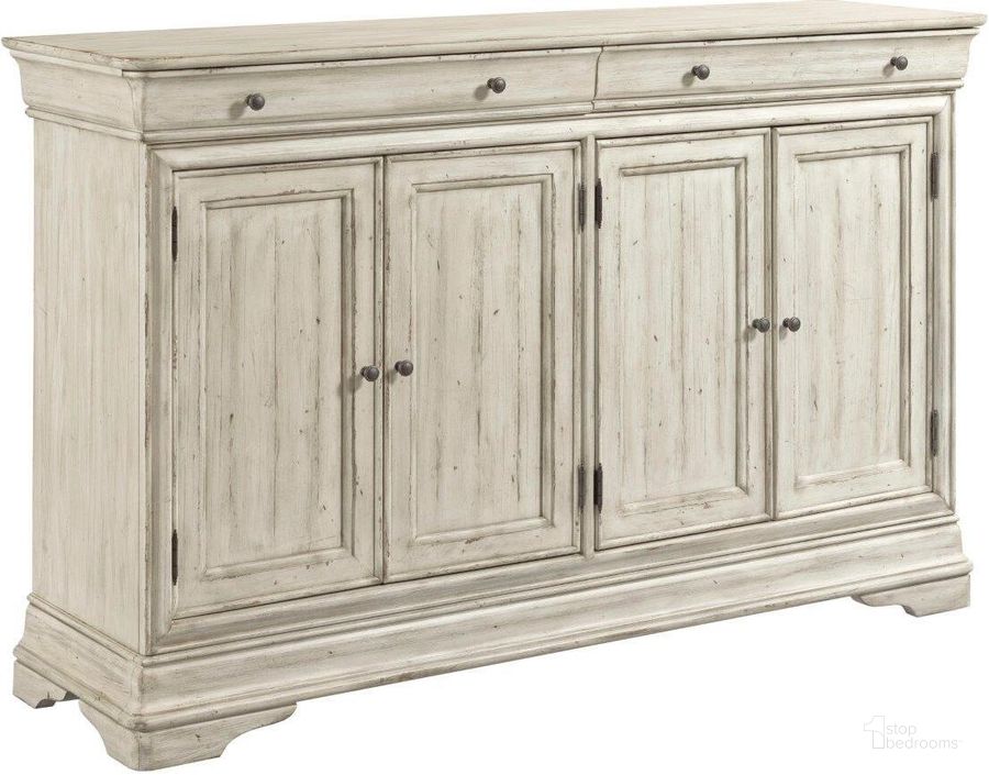 The appearance of Selwyn Amherst Buffet designed by Kincaid in the transitional interior design. This white piece of furniture  was selected by 1StopBedrooms from Selwyn Collection to add a touch of cosiness and style into your home. Sku: 020-850. Material: Wood. Product Type: Buffet. Image1