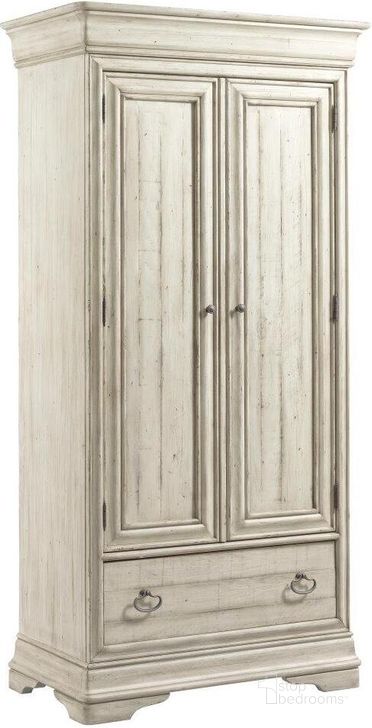 The appearance of Selwyn Bryant Armoire designed by Kincaid in the transitional interior design. This white piece of furniture  was selected by 1StopBedrooms from Selwyn Collection to add a touch of cosiness and style into your home. Sku: 020-270. Material: Wood. Product Type: Armoire. Image1