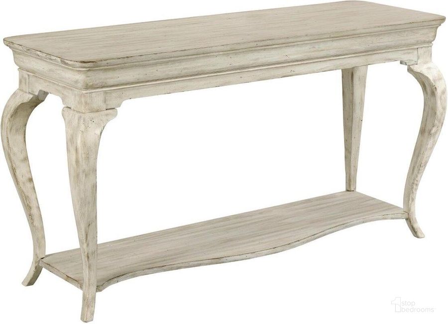 The appearance of Selwyn Kelsey Sofa Table designed by Kincaid in the transitional interior design. This white piece of furniture  was selected by 1StopBedrooms from Selwyn Collection to add a touch of cosiness and style into your home. Sku: 020-925. Material: Wood. Product Type: Sofa Table. Image1