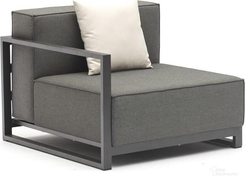 The appearance of Sensation Grey Indoor/Outdoor Modular Chair designed by Whiteline Modern Living in the modern / contemporary interior design. This grey piece of furniture  was selected by 1StopBedrooms from Sensation Collection to add a touch of cosiness and style into your home. Sku: ML1701-GRY. Material: Fabric. Product Type: Chair. Image1