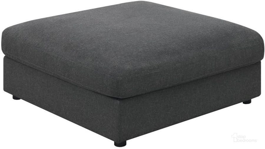 The appearance of Serene Ottoman (Charcoal) designed by Coaster in the modern / contemporary interior design. This charcoal piece of furniture  was selected by 1StopBedrooms from Serene Collection to add a touch of cosiness and style into your home. Sku: 551326. Product Type: Ottoman. Material: Pine. Image1