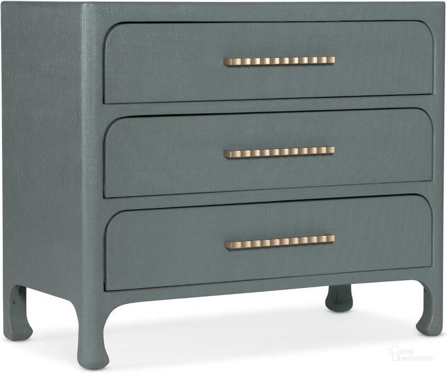 The appearance of Serenity Cruiser Accent Chest 6350-85001-45 designed by Hooker in the transitional interior design. This blue piece of furniture  was selected by 1StopBedrooms from Serenity Collection to add a touch of cosiness and style into your home. Sku: 6350-85001-45. Material: Wood. Product Type: Chest. Image1