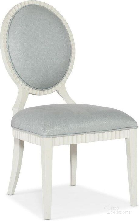 The appearance of Serenity Martinique Side Chair Set Of 2 designed by Hooker in the transitional interior design. This blue piece of furniture  was selected by 1StopBedrooms from Serenity Collection to add a touch of cosiness and style into your home. Sku: 6350-75810-02. Material: Wood. Product Type: Side Chair. Image1