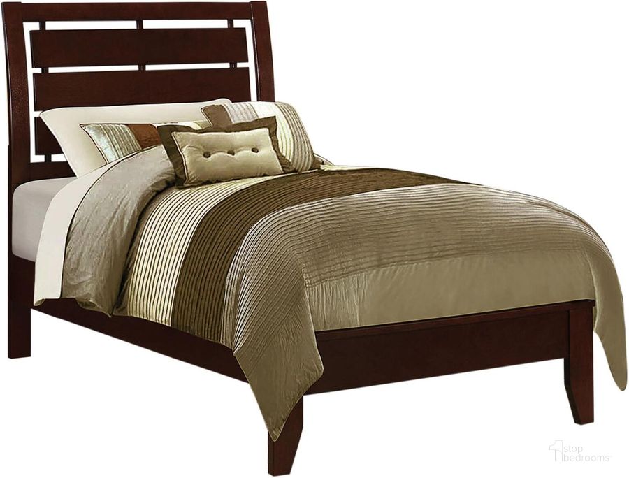 The appearance of Serenity Twin Platform Bed designed by Coaster in the modern / contemporary interior design. This brown piece of furniture  was selected by 1StopBedrooms from Serenity Collection to add a touch of cosiness and style into your home. Sku: 201971TB1;201971TB2. Bed Type: Platform Bed. Material: Wood. Product Type: Platform Bed. Bed Size: Twin. Image1