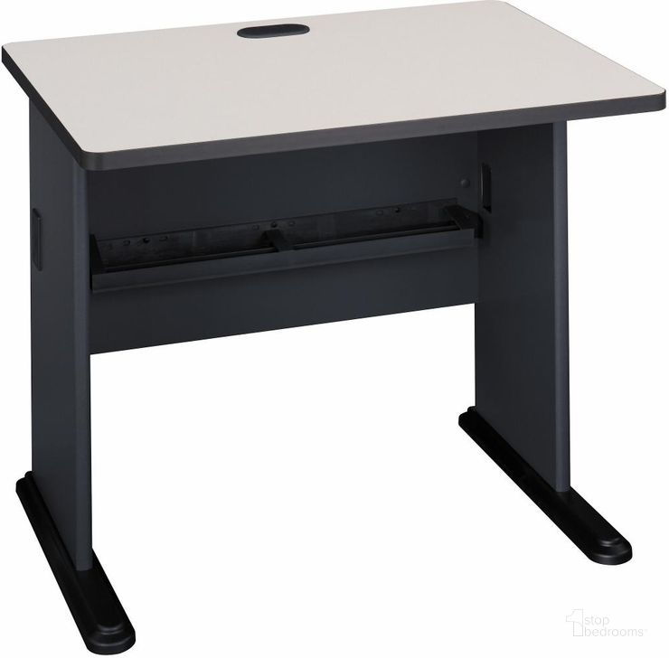 The appearance of Series A Slate 36 Inch Desk designed by Bush Furniture in the modern / contemporary interior design. This slate piece of furniture  was selected by 1StopBedrooms from  to add a touch of cosiness and style into your home. Sku: WC8436A. Material: Wood. Product Type: Desk Shell. Image1